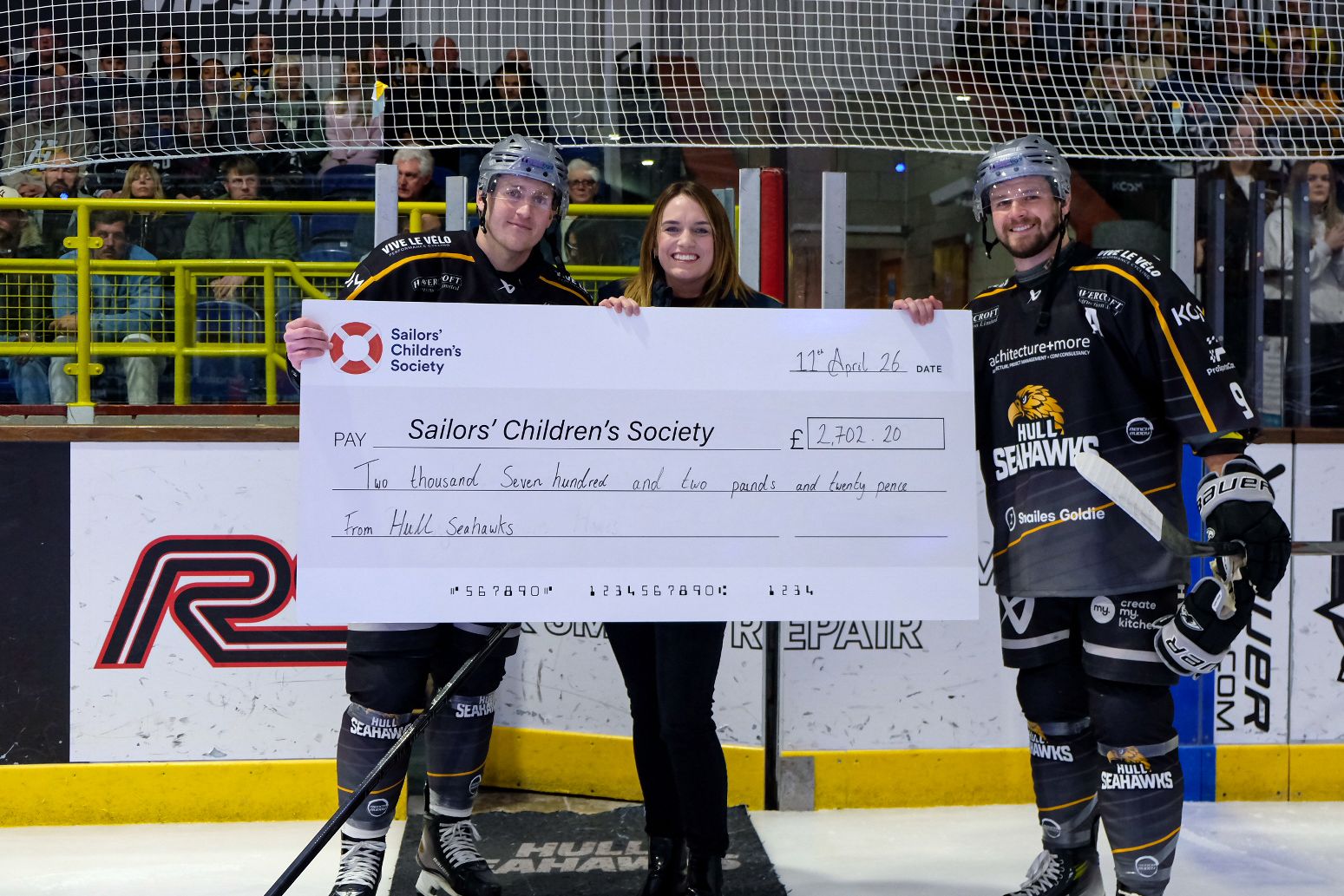 Sailors Childrens Society Cheque Presentation